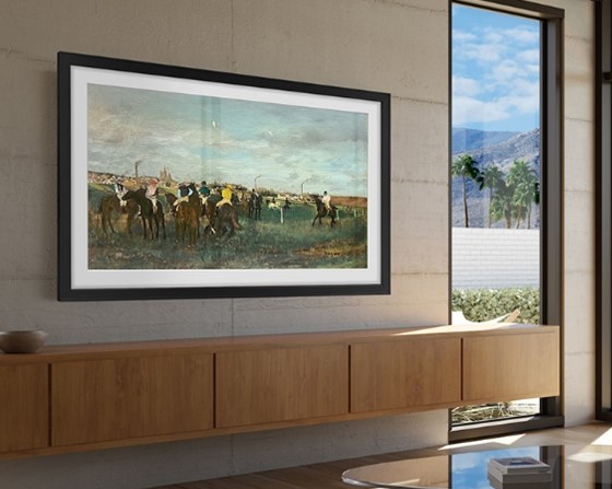 A neutral wall with the Sony Studio Frame featured.