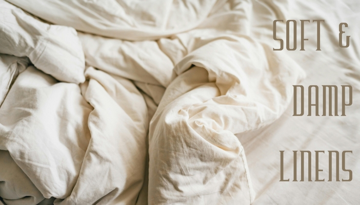 damp linens in a bedroom