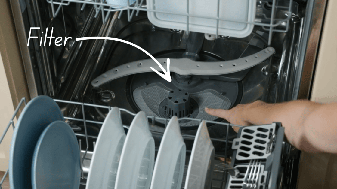 photo of dishwasher filter
