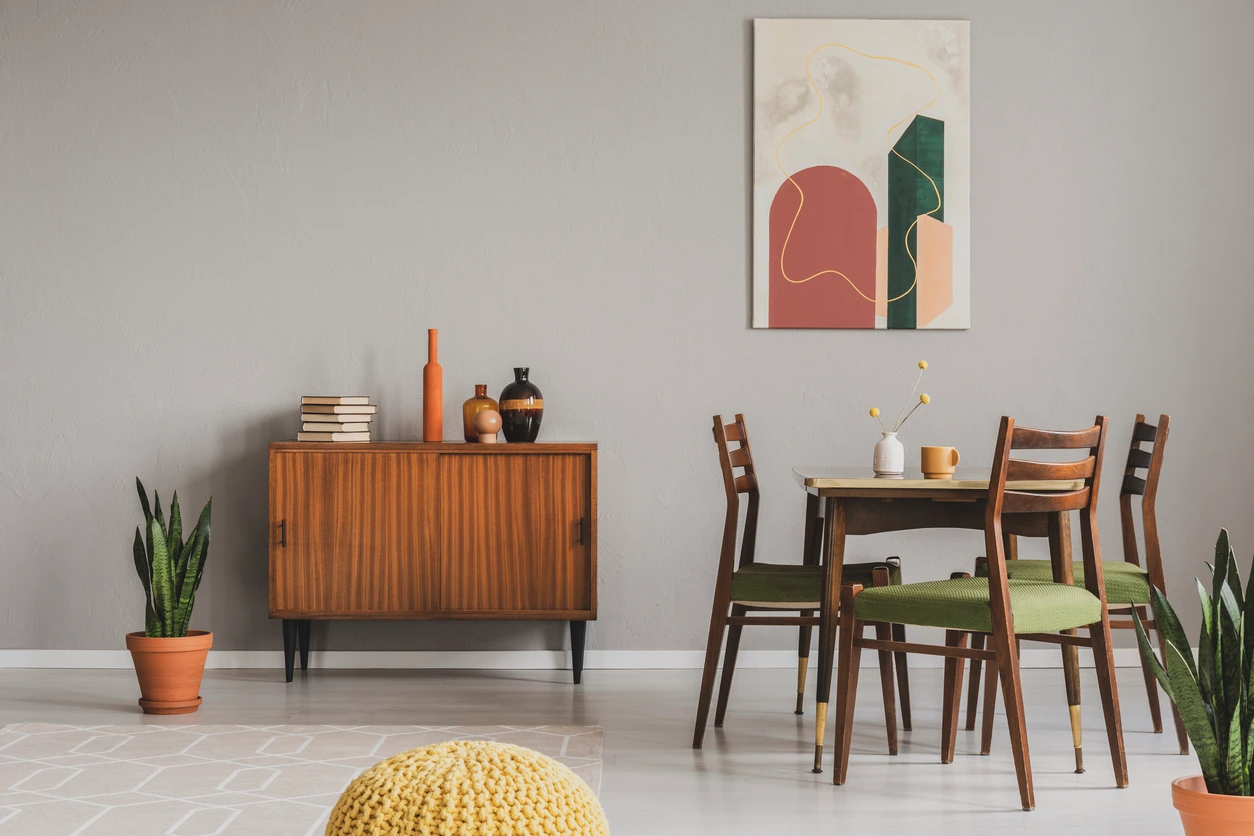 Mid-century modern home interior