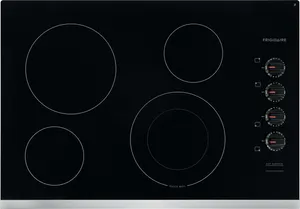 Overhead view of the Frigidaire FFEC3025US cooktop 