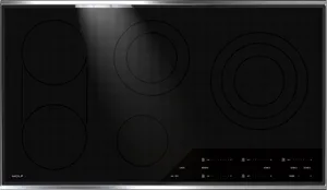 Overhead view of the Wolf CE365T/S cooktop 