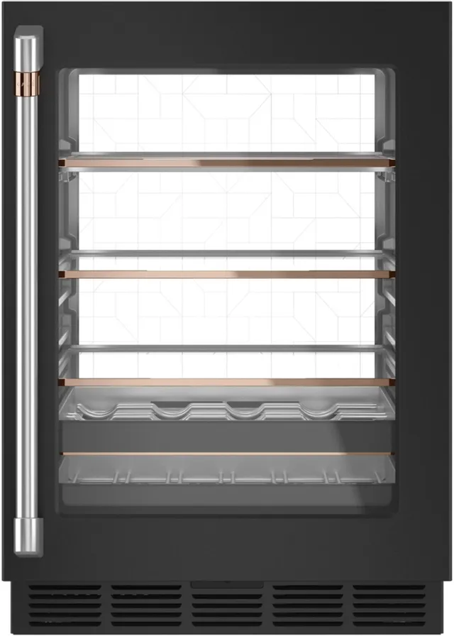 Front view of Café CCP06BP3PD1 beverage center 