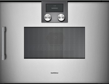 Front view of the Gaggenau 200 Series BMP250710 speed oven 