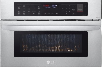 Front view of the LG MZBZ1715S speed oven 