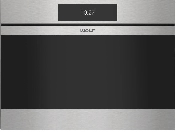 Front view of the Wolf M Series CSO2450CM/S speed oven 