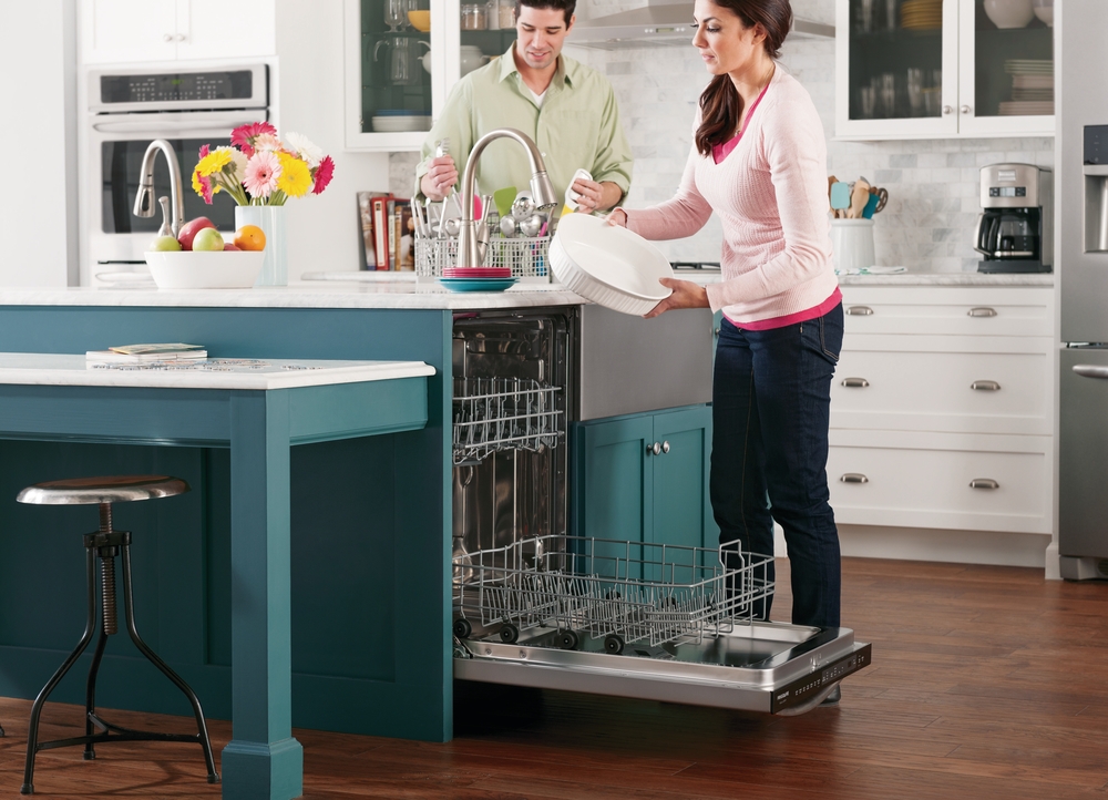 Frigidaire dishwasher in display kitchen  
