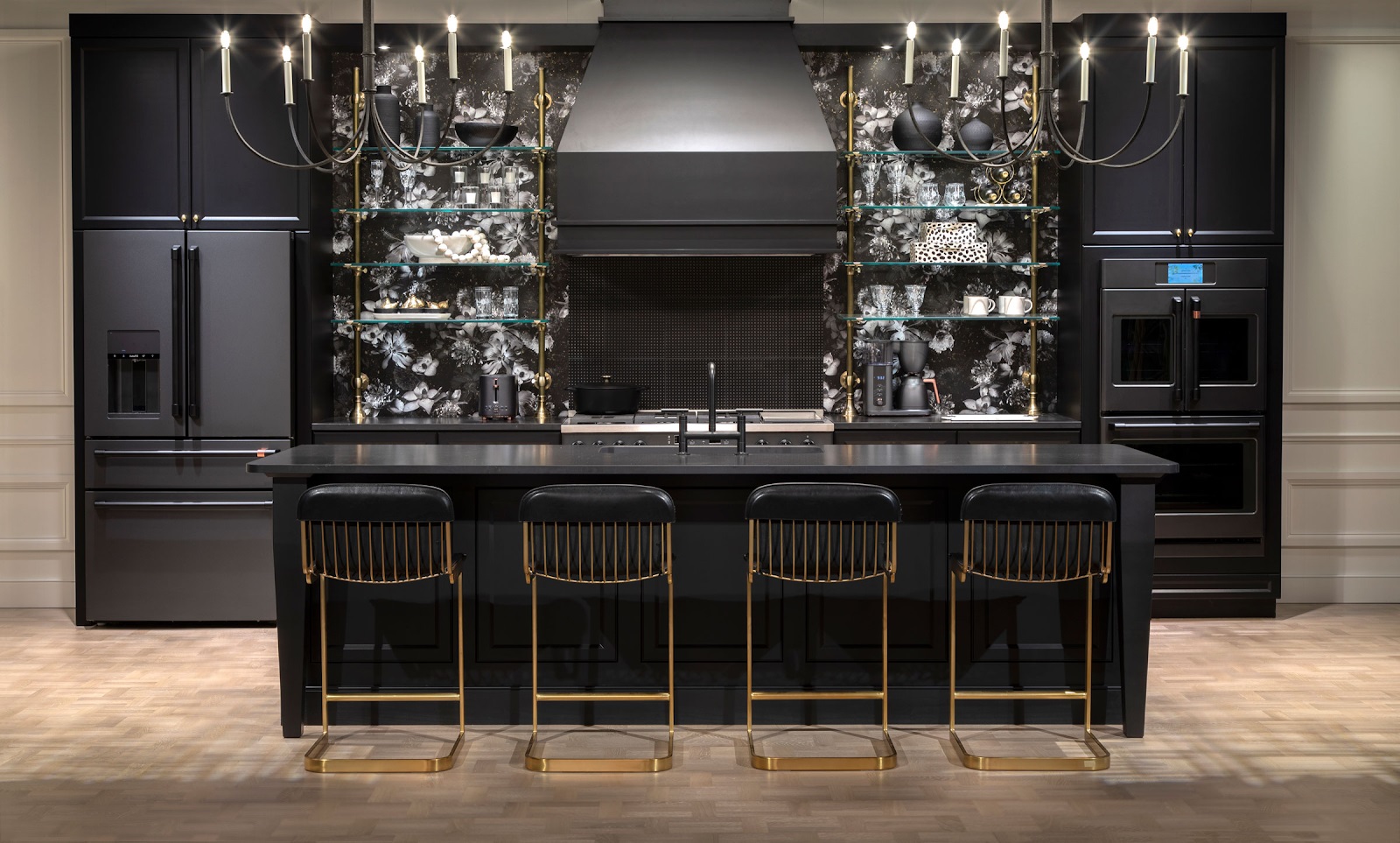 mindful escapism kitchen vignette with café kitchen appliances at kbis virtual experience