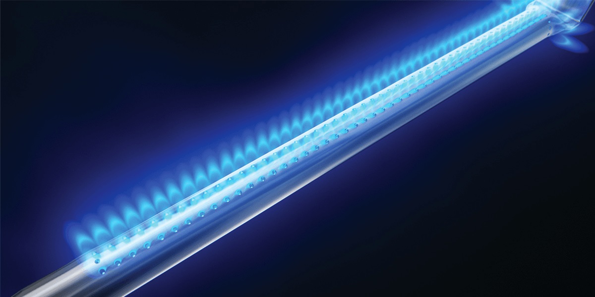 Napoleon infrared SIZZLE ZONE shown glowing 