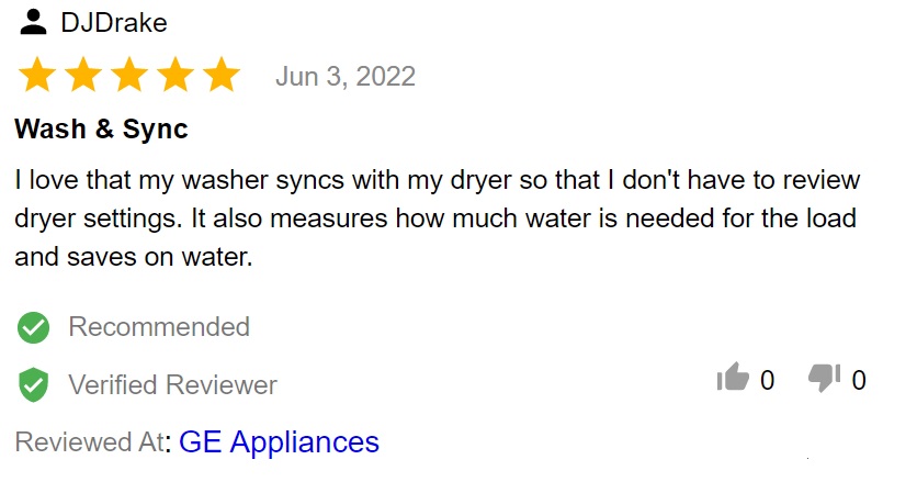 Buyer review of GE Profile PTW605BSRWS top load washer 