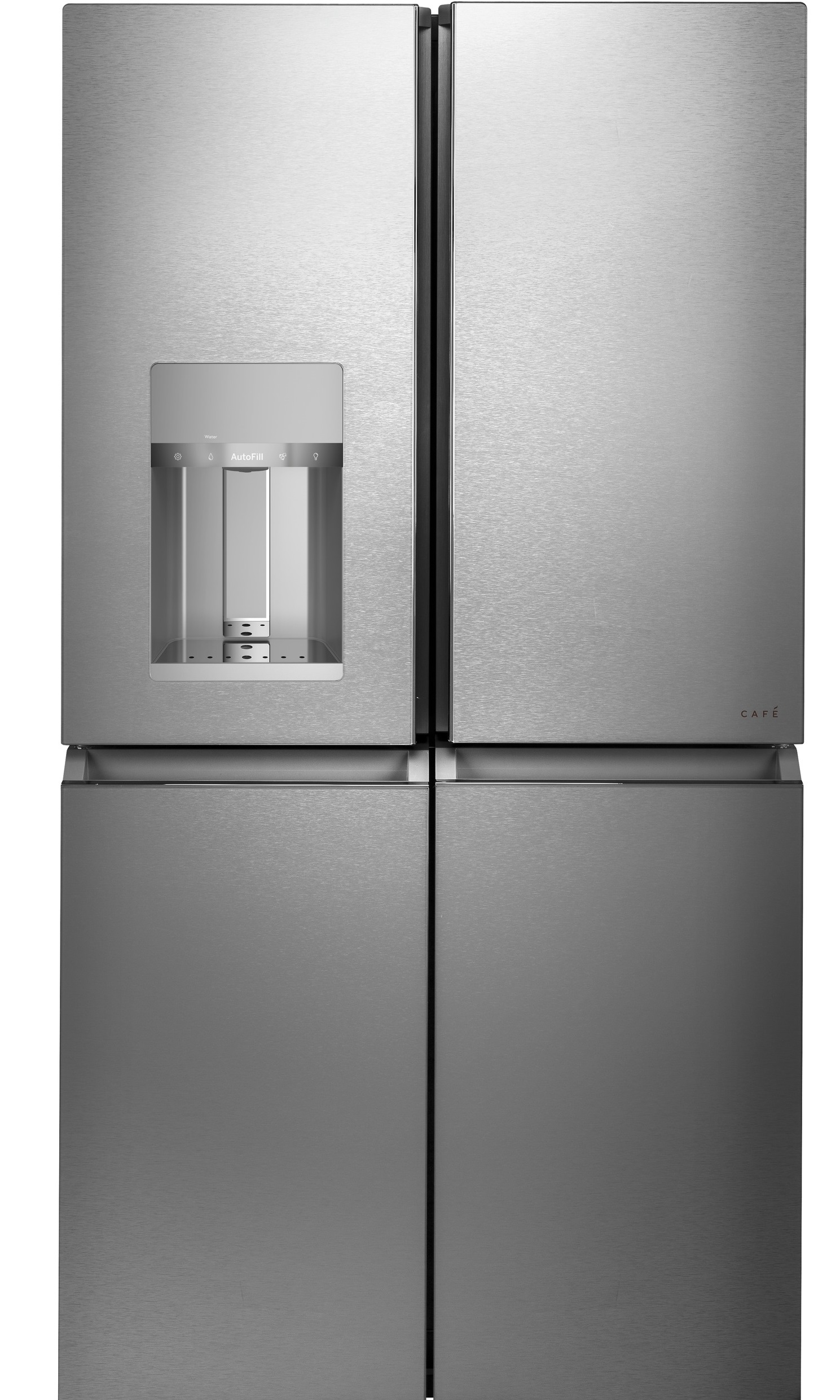 cafe quad door stainless steel french door refrigerator