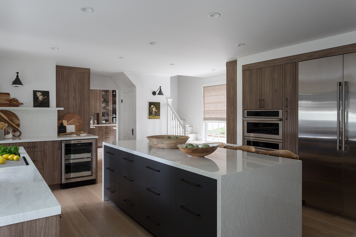 Four Point kitchen design showcasing a lineup of ge monogram appliances