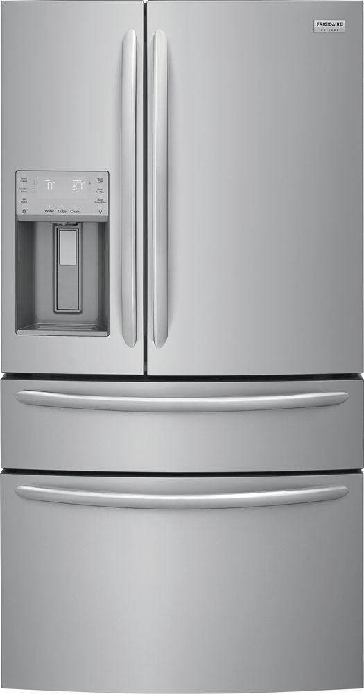 stainless steel frigidaire 4 door french door refrigerator 