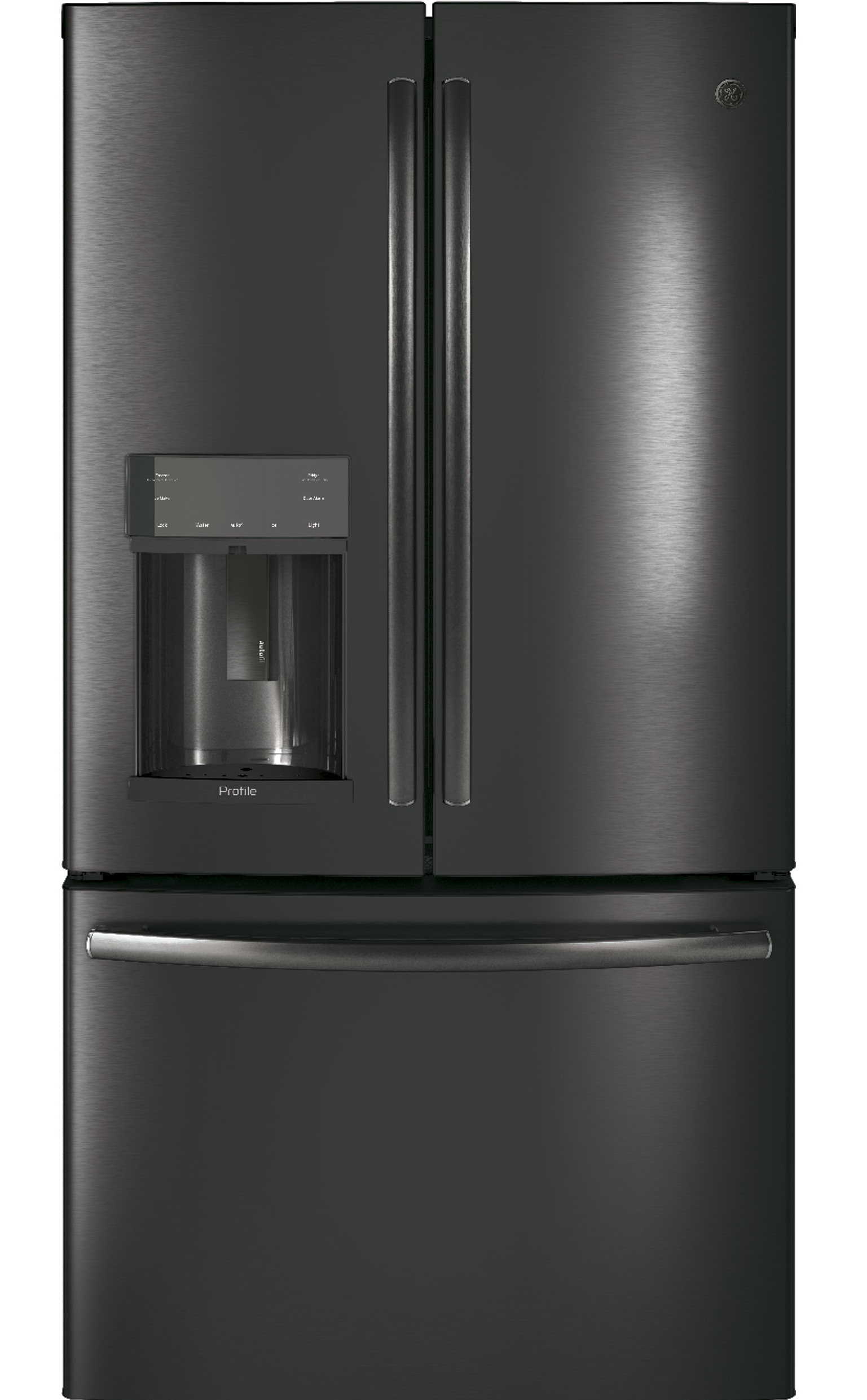 ge profile black stainless steel french door refrigerator 