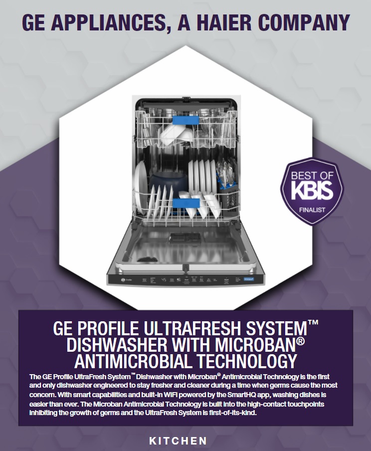 KBIS graphic for GE Profile dishwashers 