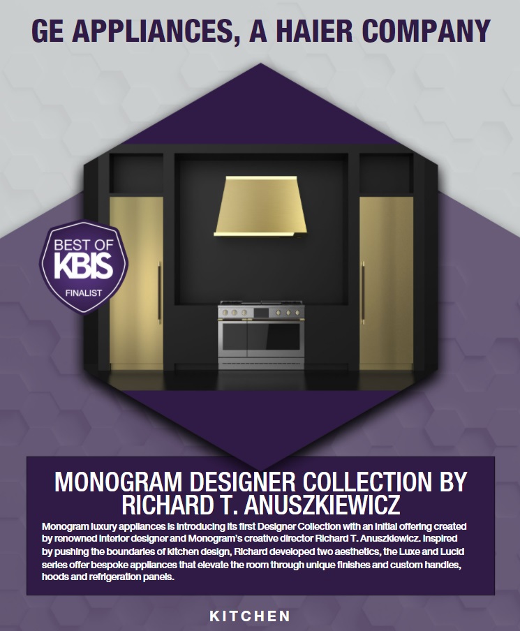 KBIS 2022 graphic for Monogram luxury appliances 