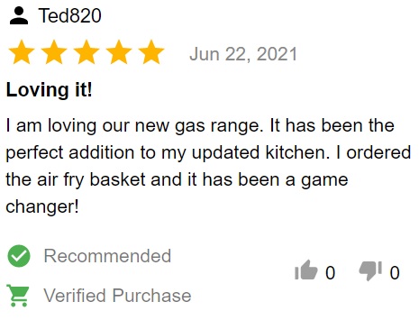 Grand customer review.