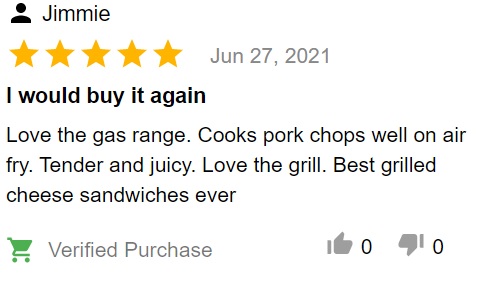 Grand customer review.