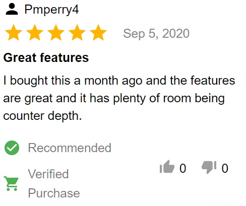 Customer review of Samsung RF28N9780SG French door refrigerator