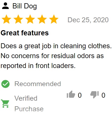 product review of lg WT7900HBA top load washer