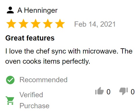 Customer review of cafe CGS700P2MS1 gas range 
