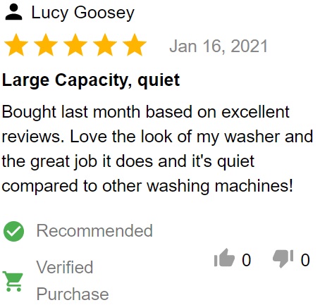 electrolux EFLS527UIW washer customer review