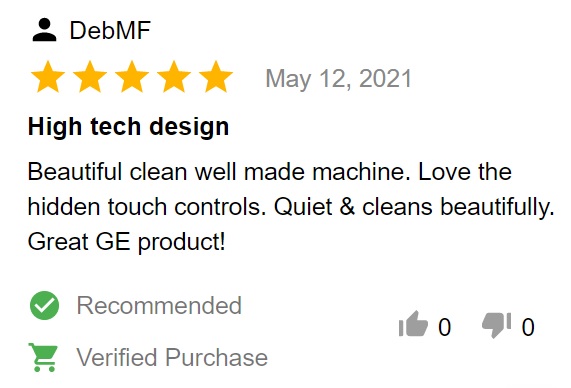 Buyer review of GE GDP645SYNFS dishwasher 