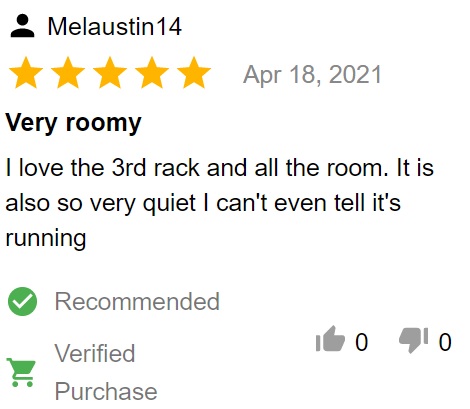 Customer review of KitchenAid KDTM404KPS dishwasher