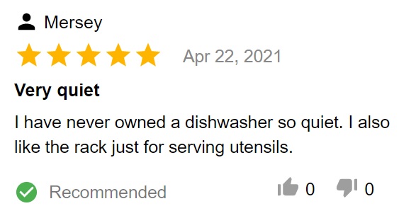 Buyer review of Whirlpool WDT750SAKZ dishwasher