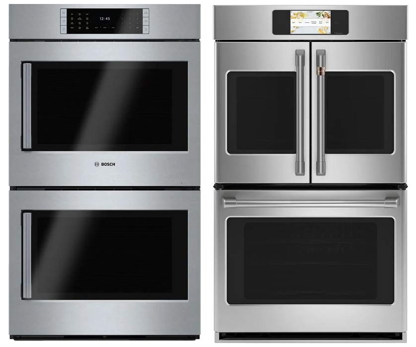 Comparison of Bosch side-swing door oven and Cafe French door oven 