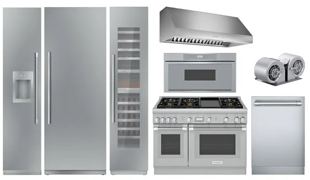 Eight-piece Thermador kitchen suite
