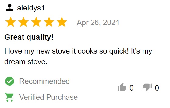 Buyer review of GE JGSS66SELSS slide in gas range
