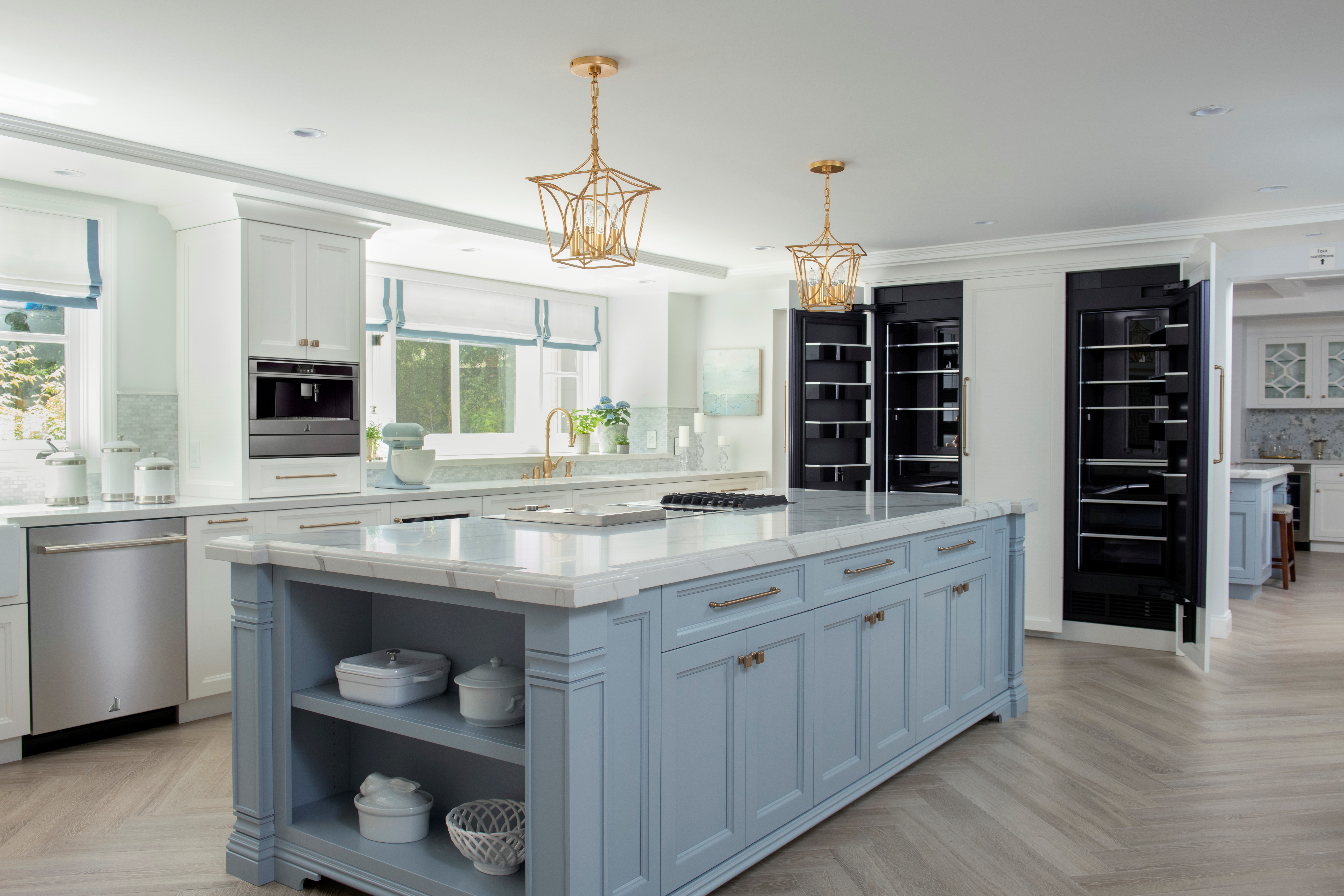 Credit: Jenn-Air modern kitchen design with full suite of Jenn-Air appliances