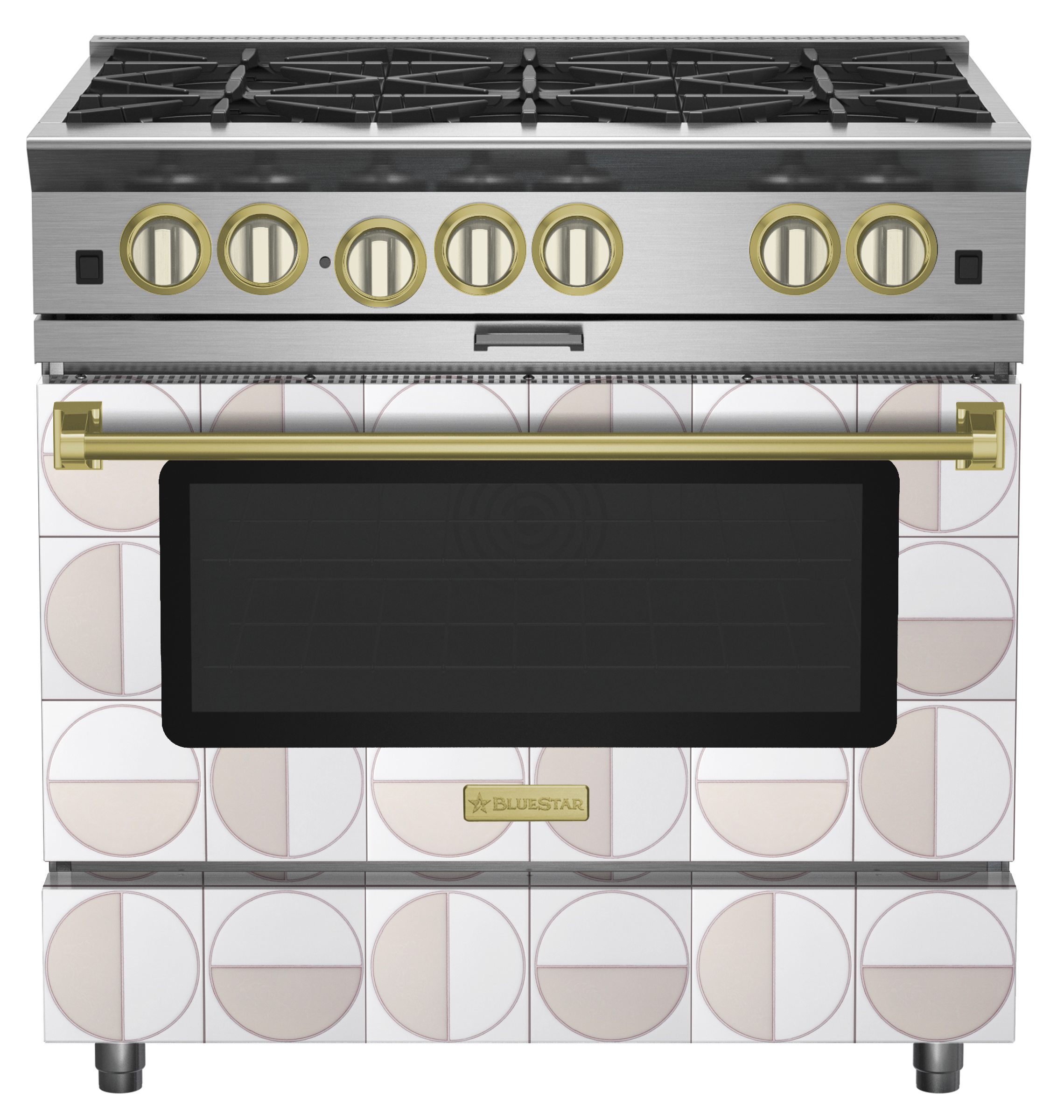 BlueStar range with custom front designed using BlueStar by Design tool