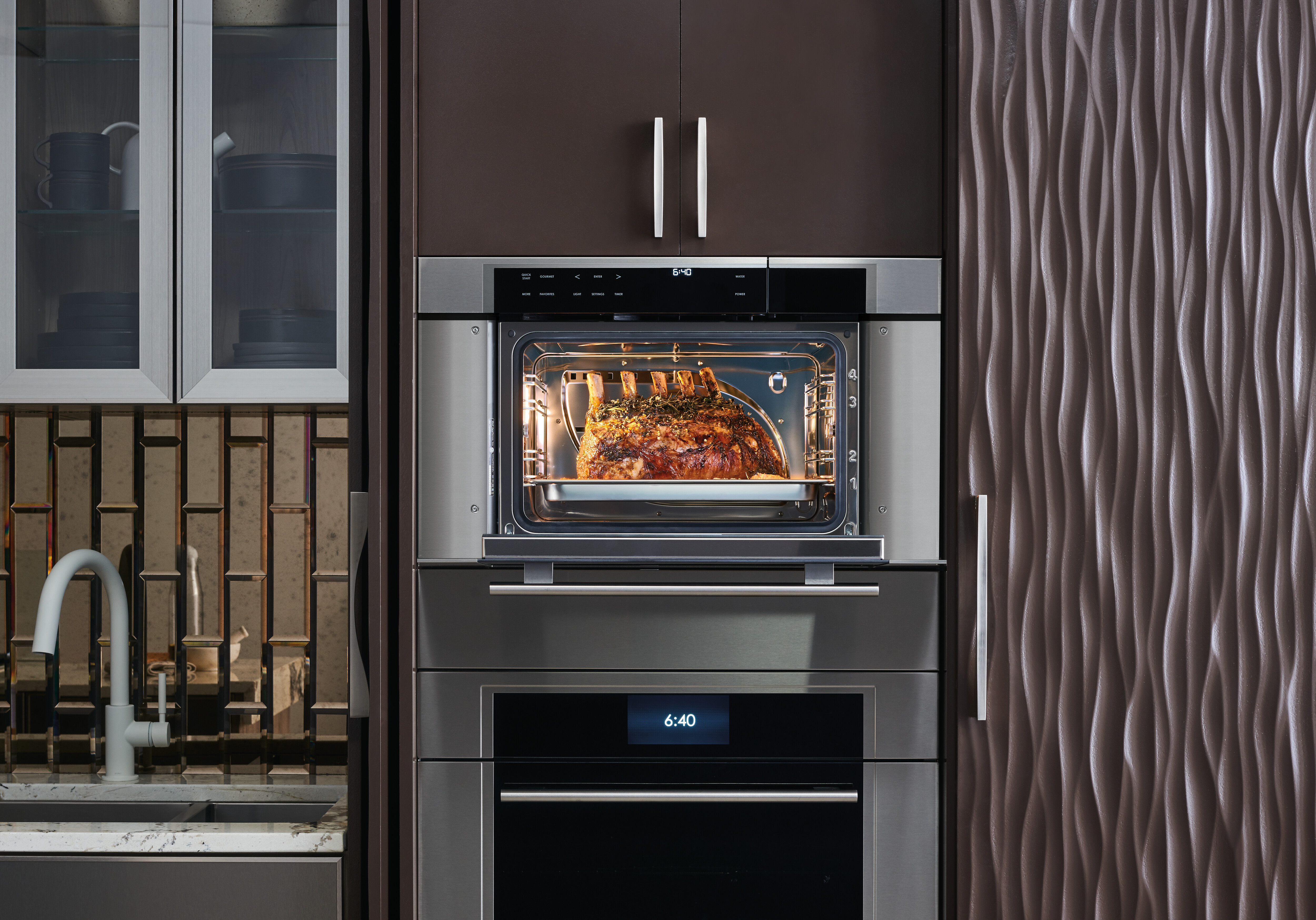 Lifestyle shot of Wolf SO30TM/S/TH wall oven 