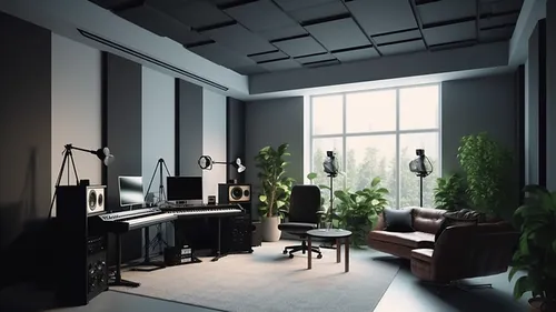 Acoustic Panels in Home Office