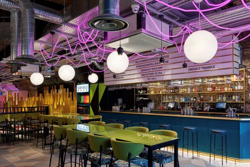 Unique Bar Lighting Setup