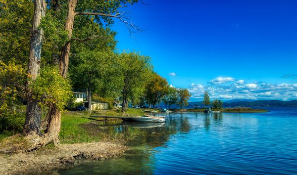 Lake Home With Boat