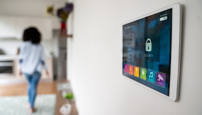 Front door entry system on the wall