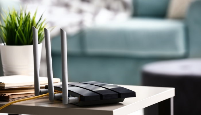 wifi router on desk