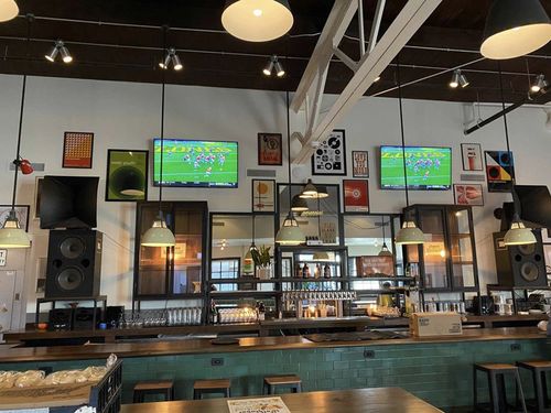 Lighting in Bar Area