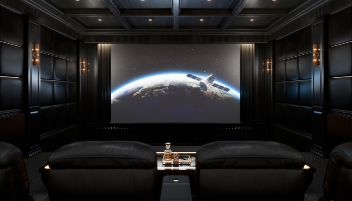 Home Theater Dark Design