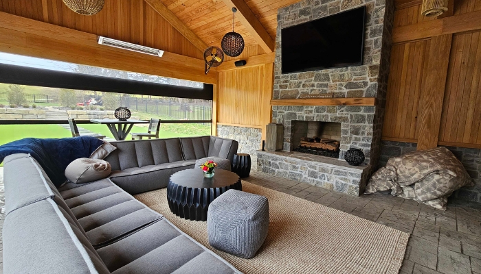 Nice outdoor home theater