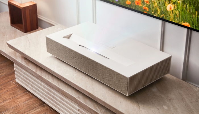 Closeup of LG short throw projector