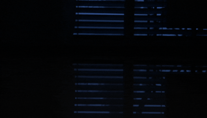 Motorized shades opening at dawn