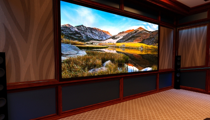 An integrated LED screen with a clear, defined picture