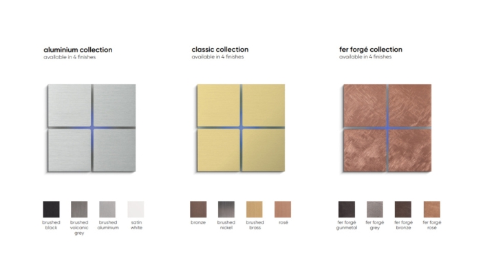 Available in a variety of high-end finishes