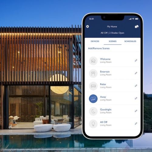 Lutron Home App closeup on phone