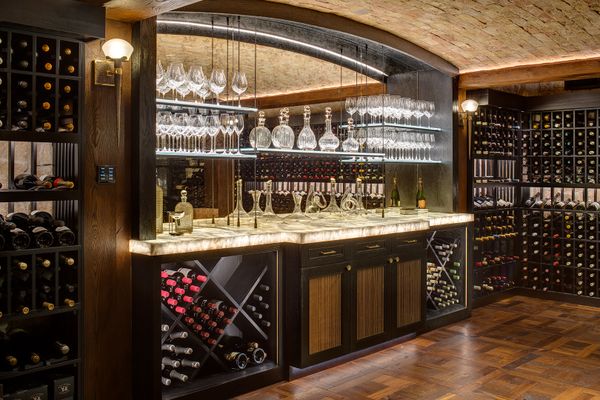 Well Lit Wine Cellar 