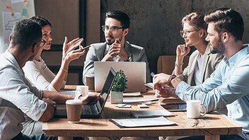 Group Having a Meeting